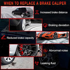 A-Premium Disc Brake Caliper Assembly without Bracket Compatible with Select Mini Models - CCooper 2003(From 04/2003), Cooper 2004-2006, Cooper (Convertible) 2008 - Rear Right Passenger Side