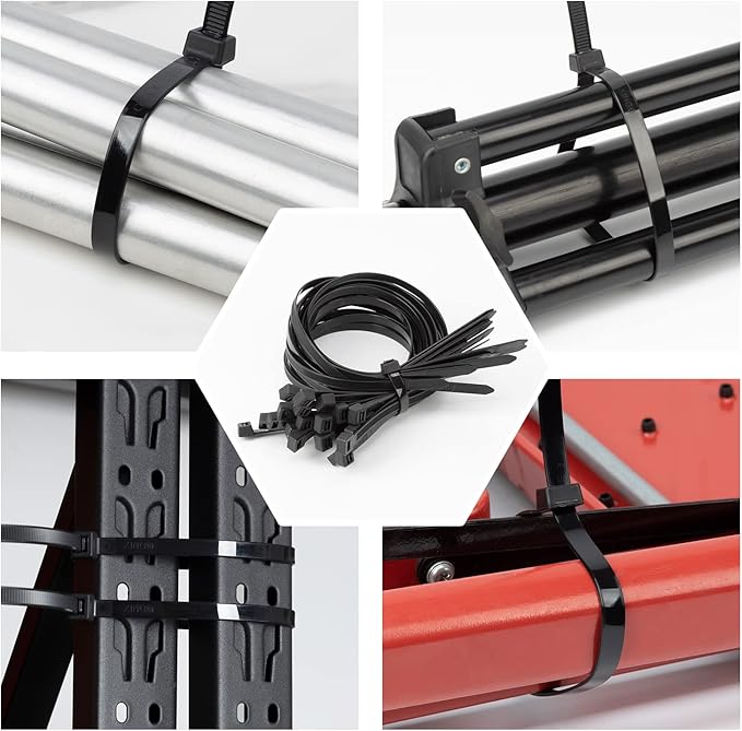 XINGO Pink 16 Inch Zip Ties Heavy Duty 100 Pack, 200 LBS Ultra Strong Plastic Wire Ties, Large Cable Ties Extra Long Tie Wraps, Indoor and Outdoor UV Resistant
