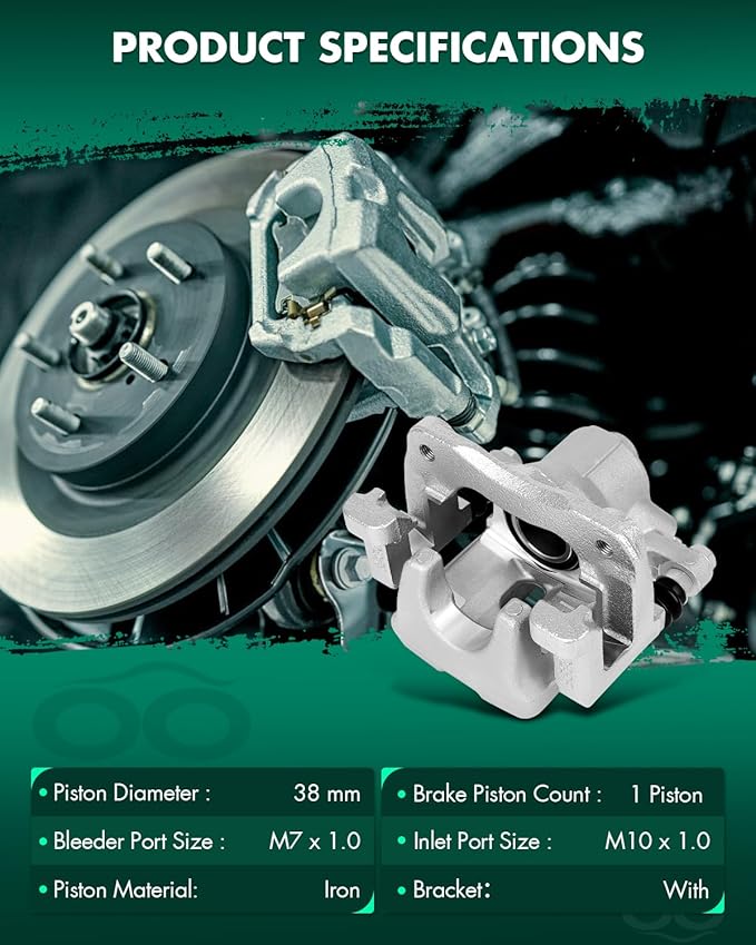 SCITOO Rear Left & Right Brake Calipers With Bracket 19B3131 19B3130 Compatible For Lexus For ES350 2007-2012 For Toyota For Avalon 2008-2011 For Toyota For Camry 2007-2011