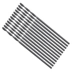 Drill Bit, 0.3mm Cutting Diameter, 4241 HSS Nitriding Black 118° Cutting Angle Versatile Jobber Bits - (Applications: for Drilling Plastic Wood Soft Metal), 12-Pieces