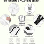 TICONN Reflective Safety Vest High Visibility Class II Mesh Vest for Women & Men Meets ANSI Standards