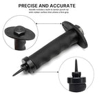 NEIKO 02604A Hole Punch Set | SAE & Metric, 3/16” – 1-3/8” & 5 – 35mm | 14 Piece Sharp Hollow Hole Punch Kit, Gasket Cutting Puncher, Foam Cutter, & Leather Hole Punches | 6” Interchangeable