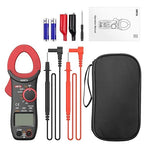 BINTA Digital Clamp Meter, Multimeter 2000 Counts with Auto Range NCV TRMS, 600A AC Amp clamp multimeter with Ohm Measures, Capacitance Resistance Diodes, 2PCS Alligator Clips