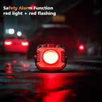 Samyoung 2 Pack 2400LM Rechargeable Work Light, 28 Hours Long Lasting Stepless 2700-8000K White Warm & Brightness Magnetic LED Work Light, Ultralight 360°Rotating Portable Light with Hook(Red)