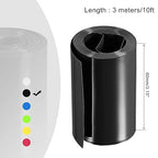 MECCANIXITY Battery Wrap PVC Heat Shrink Tubing 50mm Dia 80mm Flat 10 Feet(3meters) Black Good Insulation for Battery Pack