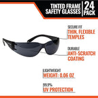 Malta Dynamics Safety Glasses – ANSI Z87+ Rated UV Eye Protection Glasses for Construction, Manufacturing, Scratch-Resistant