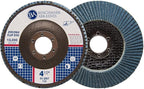 Benchmark Abrasives 4.5" x 7/8" Premium Zirconia T29 Angled Flap Discs 4 1/2 for Angle Grinder, Sanding Discs, Finishing, Rust, Stock Removal- Grinding Wheels 4 1/2 Inch (100 Pack) - 60 Grit