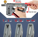 WORKPRO Staple Gun, 6-in-1, Manual Brad Nailer with 4000 Counts Staples, Upholstery Stapler Nail Gun for Fixing Material, Decoration, Carpentry, Furniture, Doors and Windows