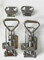 SYINE Adjustable Buckle Cabinet Boxes Lever Handle Toggle Catch Latch Lock with Screws,2 Pcs (3S,Range:126-148mm)