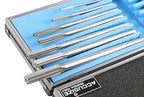 Accusize Industrial Tools Fractional Sizes 1/8" Thru 1/2" by 16th HSS M2 Premium Chucking Reamer Set, Right Hand Cut, 7pcs/Set, 5528-SH00