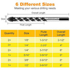 Masonry Drill Bit Set & Carbide Drill Bits, Extension Professional Drill Bit Set (11PCS) for Glass/Brick/Plastic/Cement/Wood/Tile/Etc, Industrial Strength Carbide Drill Bit Tip, 1/8"-1/2" by TITGGI
