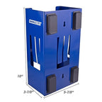 OEMTOOLS 23124 Blue Magnetic Glove Dispenser, Disposable Gloves Box Holder, Magnetic Glove Box Holder for Wall Mount