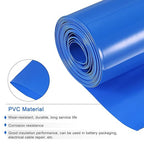 MECCANIXITY Battery Wrap PVC Heat Shrink Tubing 26mm Dia 43mm Flat 33 Feet(10meters) Blue Good Insulation for Battery Pack