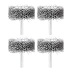 dophee 4Pcs 2 Inch Wire Wheel Brush for Drill Attachment 0.0118" Coarse Crimped Carbon Steel Wire 1/4 Inch Round Shank Wire Wheel Brush for Rust Corrosion Paint Removal