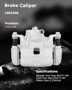 cciyu Front Left Brake Caliper Assembly w/Bracket 19B3308 2010 2011 2012 2013 For Nissan For Altima,2011 2012 For Nissan For Sentra