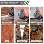 20 Pack 4 Inch Wire Wheels for Angle Grinder, Wire Brush for 4 1/2 Angle Grinder, Twist Knotted Carbon Steel Wire Wheel with 5/8" Thread Arbor for Removing Rust