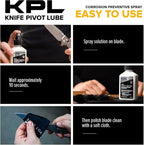 Knife Pivot Lube – Knife Shield Corrosion Preventive – Food Safe Rust Protection & Water Based Cleanser – 4 fl oz