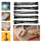 60Pcs Scroll Saw Blade Pin End 5inch Sturdy Carbon Steel Scroll Saw Blade Durable Cutting Pinned Scroll Saw Blades Set TPI 10/15/18/20/24 Replacement for Cutting Wood Plastic Metal US(60pcs)
