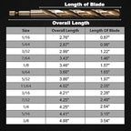 Hex Shank Cobalt Drill Bit Set 16Pcs 1/16"-3/8", M35 HSS Twist Impact Drill Bits for Metal and Hardened Steel, with Indexed Storage Case