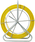 6MM 350FT Fiberglass Fish Tape Reel Wire Cable Running Rod Duct Rodder Fish Tape Cable Pulling Rod with Continuous