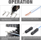 iCrimp SN-025 Dupont Crimper, O Crimp Tool, D-sub, Dupont Connector Wire Crimp Tool AWG 28-18(0.1-1mm²) for Harwin, Amphenol MINI-PV Connectors Molex KK 396 Micro Timer Connectors