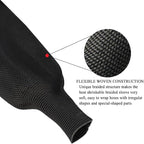 Braided Sleeving Heat Shrinkable Fabric 2:1 Ratio- Abrasion Protection Flexibility Wiring Harness Cable Sheath (3/8" ID, 16ft)