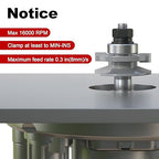 Professional 2PCS Bevel Style Rail and Stile Router Bits Set 1/2 Inch Shank, 3/8 Inch Cutting Depth, Up to 7/8 Inch Stock, Door Frame Shaper Cutters Raise Panel Making Router Bit Set