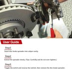 altivox Brake Caliper Compression Tool, Brake Caliper Tool with 4 Caliper Hangers, Universal Disc Brake Caliper Compression Tool Brake Piston Compressor Tool Automotive Tools for Car Brake Repair
