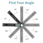 Third Generation Protractor Angle Finder, Digital Angle Ruler with 7inch/200mm, Angle Gauge for Woodworking/Carpenter/Construction Tools(2 Batteries Included) (Enhanced ABS)