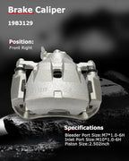 cciyu Front Right Brake Caliper Assembly w/Bracket 19B3129 2007-2011 2016-2018 For Lexus For ES350,2008-2018 For Toyota For Avalon,2007-2017 For Toyota For Camry