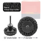 31Pack 2" Quick Change Sanding Discs Abrasives Extra Coarse Easy Strip & Clean Discs for Paint Rust (Black 31PCS)