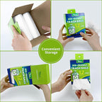 Small Trash Bags 1.2-Gallon: Bathroom Trash Bags Small Garbage Bags Clear Trash Bags for Bathroom Bedroom Office - Mini Trash Liners (Clear, 150 Counts)