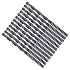 Drill Bit, 2.9mm Cutting Diameter, 4241 HSS Nitriding Black 118° Cutting Angle Versatile Jobber Bits - (Applications: for Drilling Plastic Wood Soft Metal), 12-Pieces