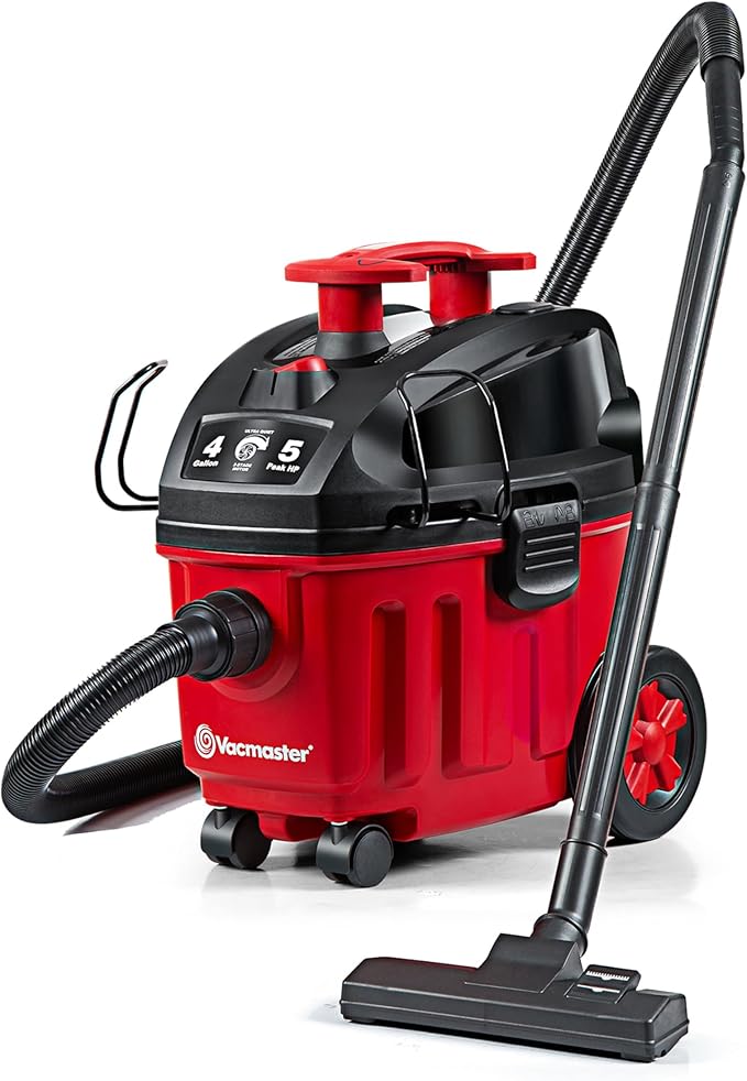 Vacmaster 4-Gallon 5 Peak HP Household Wet/Dry Vacuum - VF408B 1101