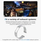4 Inch (101.6MM) Stainless Steel Welding Tacking Band Clamp,Clamp-On Exhaust Pipe Tacking Band for Welding Fabrication