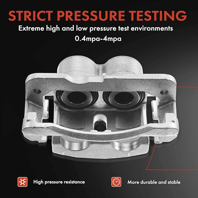 A-Premium Disc Brake Caliper Assembly with Bracket Compatible with Select Chevy, Pontiac and Saturn Models - Equinox 2005-2006,Torrent 2006, Vue 2004-2007 - Front Right Passenger Side