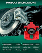 SCITOO 18-4678 18-4679 Rear Left & Right Disc Brake Calipers Without Bracket For Ford For Expedition/For F-150/For F-150 Heritage/For F-250,For Lincoln For Blackwood/For Navigator/For Town Car