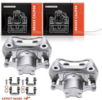 A-Premium Front Disc Brake Caliper Assembly with Bracket Compatible with Select Buick, Cadillac, Chevy and GMC Models - Malibu, LaCrosse, Regal, Impala, ELR, Equinox, Terrain, Allure, Cascada