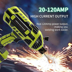 Portable Welding Machine Handheld Welder: IGBT Inverter Hand Held ARC Welder Gun with 6 Variable Current Adjustment - Welder Machine 110v Electric Welding Equipment for 3/32"-1/8" Wire Rods (Green)