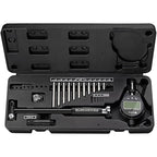 Neoteck Bore Gauge Set Digital Indicator Dial Bore Gauge (2-6"/0.0005") with Self-Centering Dial,Carbide Anvils, Insulated Grips for Deep Engine Cylinder Measurement-Black