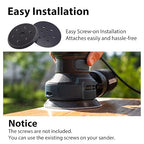 6 Inch Replacement Sander Pads, 6 Holes Hook and Loop Sander Pad for Ridgid R2611 Random Orbit Sander, 2 Pack