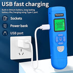Rechargeable Optical Power Meter L-C50-15km mini Fiber Cable Tester Suitable for SC/FC/ST/LC Interface 4-in-1 Function Built-in 15km Visual Fault Locator RJ45 Network Testing with 1 FC-LC Adapter
