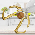 Multi-Purpose Kitchen Scissors,stainless steel scissors,Poultry Shears,Sharpeners Bottle Openers Zester and More Stainless Steel,for opening cans and heavy duty poultry cutting (Gold)