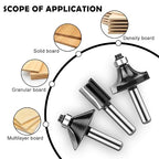Router Bits 1/4 Inch Shank 15 Pieces, Tungsten Carbide 1/4" Router Bit Set, for Professional and Beginners Carpenter