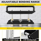 Three Station Edge Roller Bender 0-90° Bending Angle，Sheet Metal Bender Edge Roller 3 Station Design Edge Roller，Suitable for Sizes 29 to 22 Steel, Making 5/8 "to 4" (16 to 102 mm) Elbows