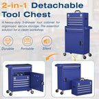 5-Drawer High Capacity Rolling Tool Chest, Removable Toolbox on Wheels Organizers, Lockable Tool Box Tool Storage Cabine with Drawers and Wheels