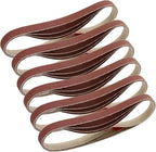 3/8x13 Sanding Belt, Premium Calcined Aluminum Oxide Grain Sandpaper, 40,60,80,120,180,240,320,400 (24/25 Pack) (40 80 120 180 240 320 Grit)