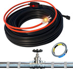 HEATIT Electric Heating Cable Automatic Heat Tape Pipe Freeze Protected Heated Cable PVC Pipe Heater 7 Feet