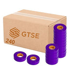 GTSE Purple Electrical Tape, 240 Rolls Bulk Box – Waterproof, Industrial Grade Vinyl, 3/4 in x 66ft– Strong Self-Adhesive PVC Electric Tape for Wire Insulation, 7 Mil, 600V – UL/CSA Listed