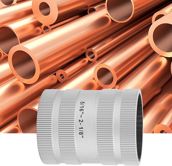 Watris Veiyi Pipe Reamer, 5/16 Inch to 2-1/8 Inch Copper Pipe Deburring Tool, Stainless Steel Tube Deburr Chamfer Tool for Hard Pipes